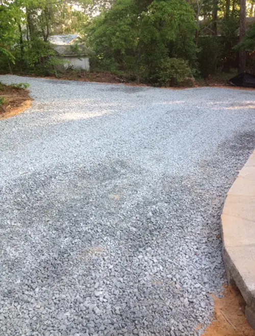 graded driveway